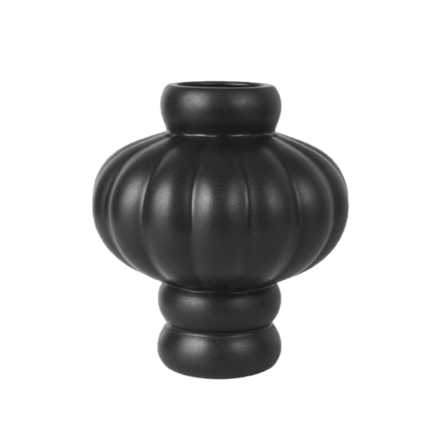 Wazon Louise Roe Balloon 08 w kolorze czarnym atramentowym